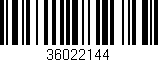 Código de barras (EAN, GTIN, SKU, ISBN): '36022144'
