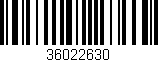 Código de barras (EAN, GTIN, SKU, ISBN): '36022630'