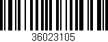 Código de barras (EAN, GTIN, SKU, ISBN): '36023105'