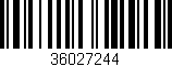 Código de barras (EAN, GTIN, SKU, ISBN): '36027244'