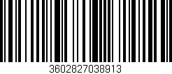 Código de barras (EAN, GTIN, SKU, ISBN): '3602827038913'