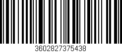 Código de barras (EAN, GTIN, SKU, ISBN): '3602827375438'