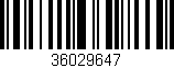 Código de barras (EAN, GTIN, SKU, ISBN): '36029647'