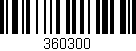Código de barras (EAN, GTIN, SKU, ISBN): '360300'