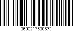 Código de barras (EAN, GTIN, SKU, ISBN): '3603217598673'