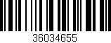 Código de barras (EAN, GTIN, SKU, ISBN): '36034655'
