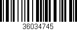 Código de barras (EAN, GTIN, SKU, ISBN): '36034745'