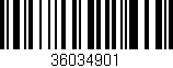 Código de barras (EAN, GTIN, SKU, ISBN): '36034901'