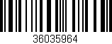 Código de barras (EAN, GTIN, SKU, ISBN): '36035964'