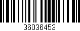 Código de barras (EAN, GTIN, SKU, ISBN): '36036453'