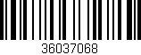 Código de barras (EAN, GTIN, SKU, ISBN): '36037068'