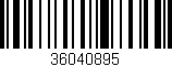 Código de barras (EAN, GTIN, SKU, ISBN): '36040895'