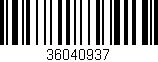 Código de barras (EAN, GTIN, SKU, ISBN): '36040937'