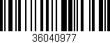 Código de barras (EAN, GTIN, SKU, ISBN): '36040977'