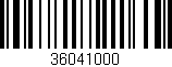 Código de barras (EAN, GTIN, SKU, ISBN): '36041000'