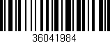 Código de barras (EAN, GTIN, SKU, ISBN): '36041984'