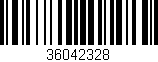 Código de barras (EAN, GTIN, SKU, ISBN): '36042328'