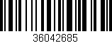Código de barras (EAN, GTIN, SKU, ISBN): '36042685'