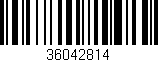 Código de barras (EAN, GTIN, SKU, ISBN): '36042814'