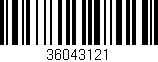 Código de barras (EAN, GTIN, SKU, ISBN): '36043121'