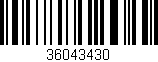 Código de barras (EAN, GTIN, SKU, ISBN): '36043430'