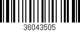 Código de barras (EAN, GTIN, SKU, ISBN): '36043505'