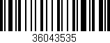 Código de barras (EAN, GTIN, SKU, ISBN): '36043535'
