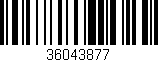 Código de barras (EAN, GTIN, SKU, ISBN): '36043877'