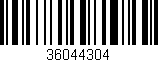 Código de barras (EAN, GTIN, SKU, ISBN): '36044304'