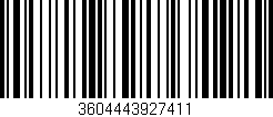 Código de barras (EAN, GTIN, SKU, ISBN): '3604443927411'
