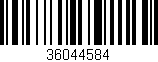 Código de barras (EAN, GTIN, SKU, ISBN): '36044584'