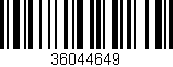 Código de barras (EAN, GTIN, SKU, ISBN): '36044649'