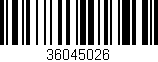 Código de barras (EAN, GTIN, SKU, ISBN): '36045026'