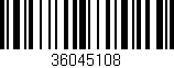 Código de barras (EAN, GTIN, SKU, ISBN): '36045108'