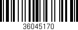 Código de barras (EAN, GTIN, SKU, ISBN): '36045170'