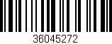 Código de barras (EAN, GTIN, SKU, ISBN): '36045272'