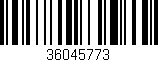 Código de barras (EAN, GTIN, SKU, ISBN): '36045773'