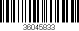 Código de barras (EAN, GTIN, SKU, ISBN): '36045833'