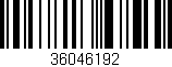 Código de barras (EAN, GTIN, SKU, ISBN): '36046192'
