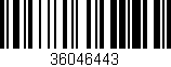 Código de barras (EAN, GTIN, SKU, ISBN): '36046443'