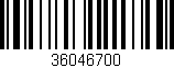 Código de barras (EAN, GTIN, SKU, ISBN): '36046700'