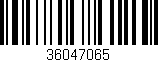 Código de barras (EAN, GTIN, SKU, ISBN): '36047065'