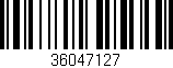 Código de barras (EAN, GTIN, SKU, ISBN): '36047127'