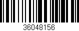 Código de barras (EAN, GTIN, SKU, ISBN): '36048156'