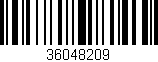 Código de barras (EAN, GTIN, SKU, ISBN): '36048209'