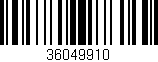 Código de barras (EAN, GTIN, SKU, ISBN): '36049910'