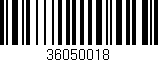 Código de barras (EAN, GTIN, SKU, ISBN): '36050018'