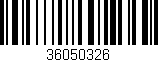 Código de barras (EAN, GTIN, SKU, ISBN): '36050326'
