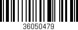 Código de barras (EAN, GTIN, SKU, ISBN): '36050479'