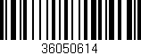 Código de barras (EAN, GTIN, SKU, ISBN): '36050614'